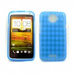 Wholesale Gel Case  for HTC One X(Blue)